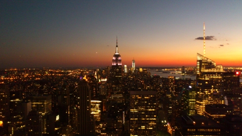 Empire State Building 'at sunset'